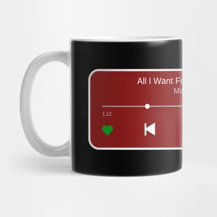 All i want for christmas is you (music player) Mug